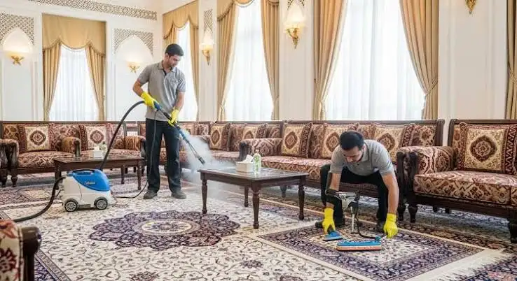 تنظيف مجلس وصالة استقبال